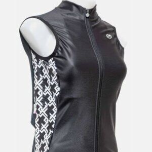 Assos Black Sleeveless cycling vest.